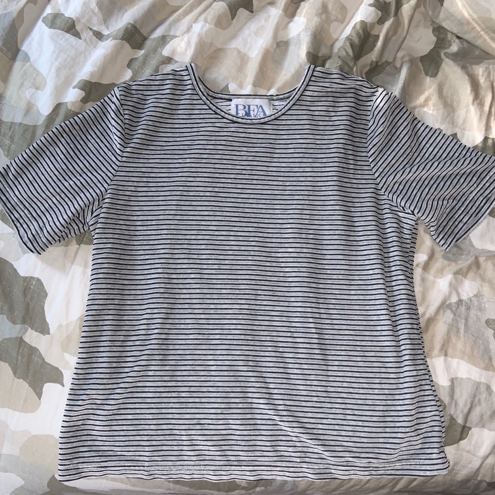 Vintage velvet striped shirt